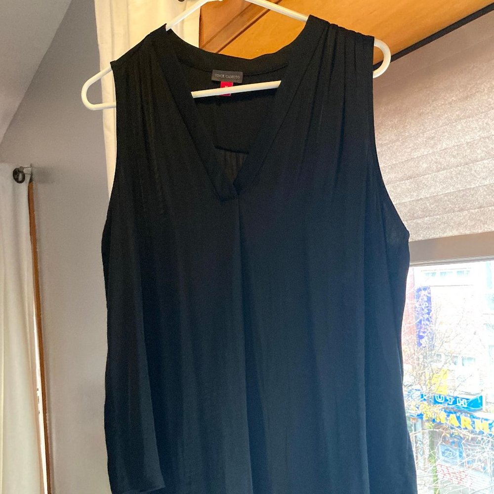 Vince Camuto Rumpled Satin Blouse